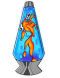 Lava Lamp Aquarium Sticker