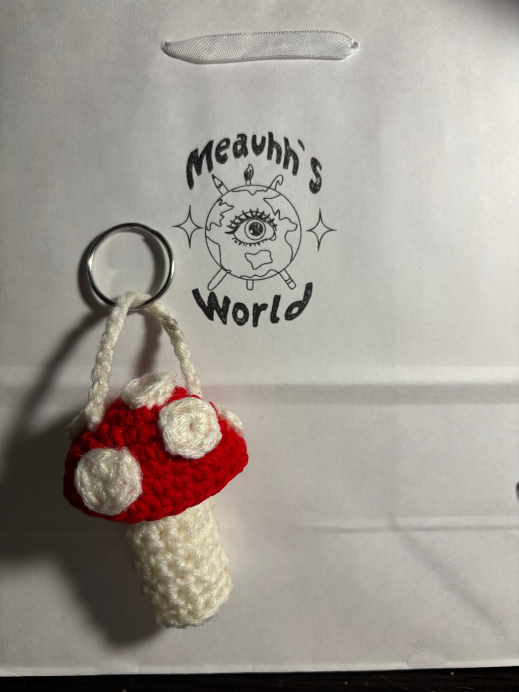Mushroom Chapstick Holder Keychain