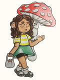 Izzy Crossing Sticker