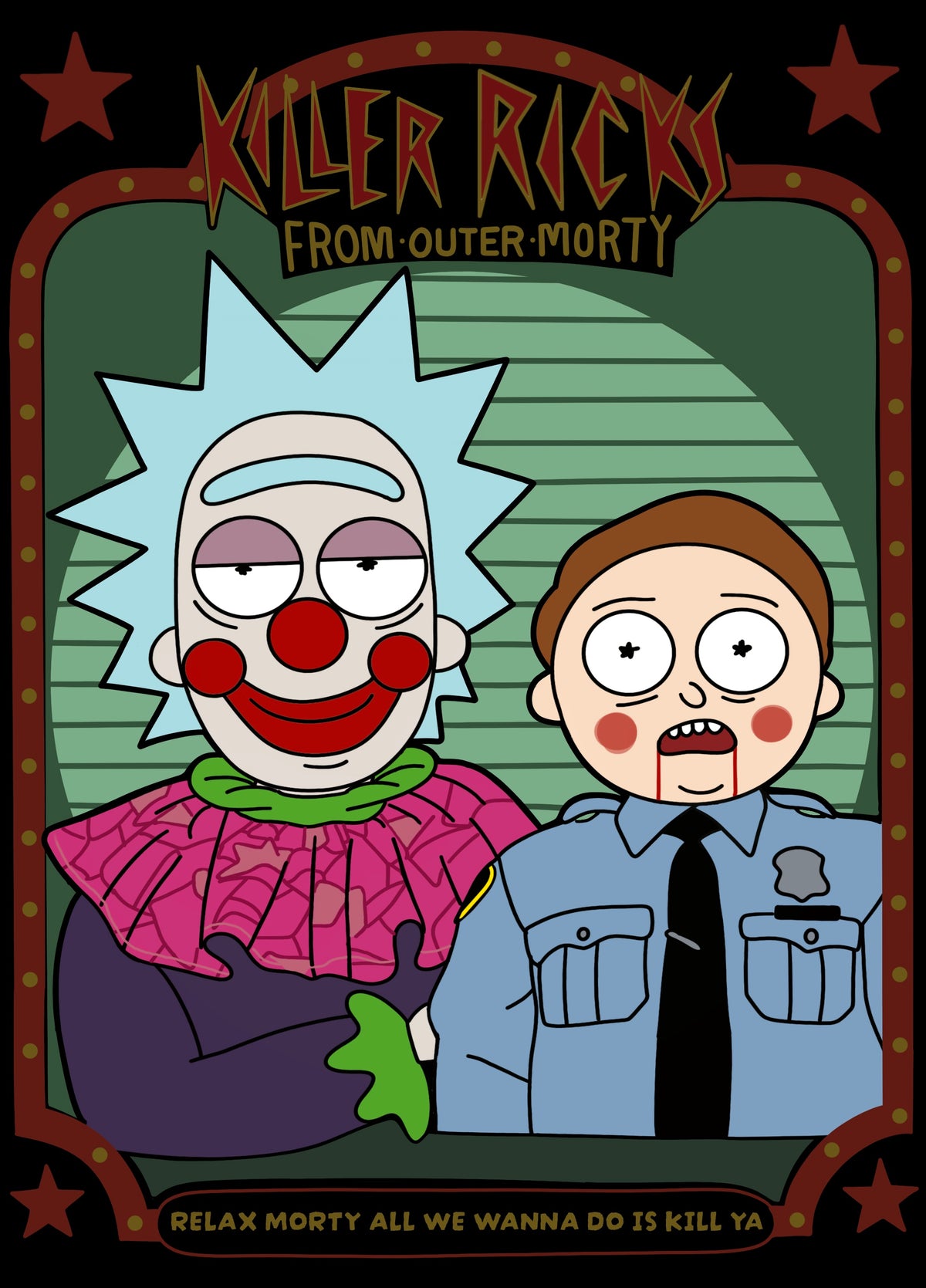 Killer Ricks From Outer Morty Print