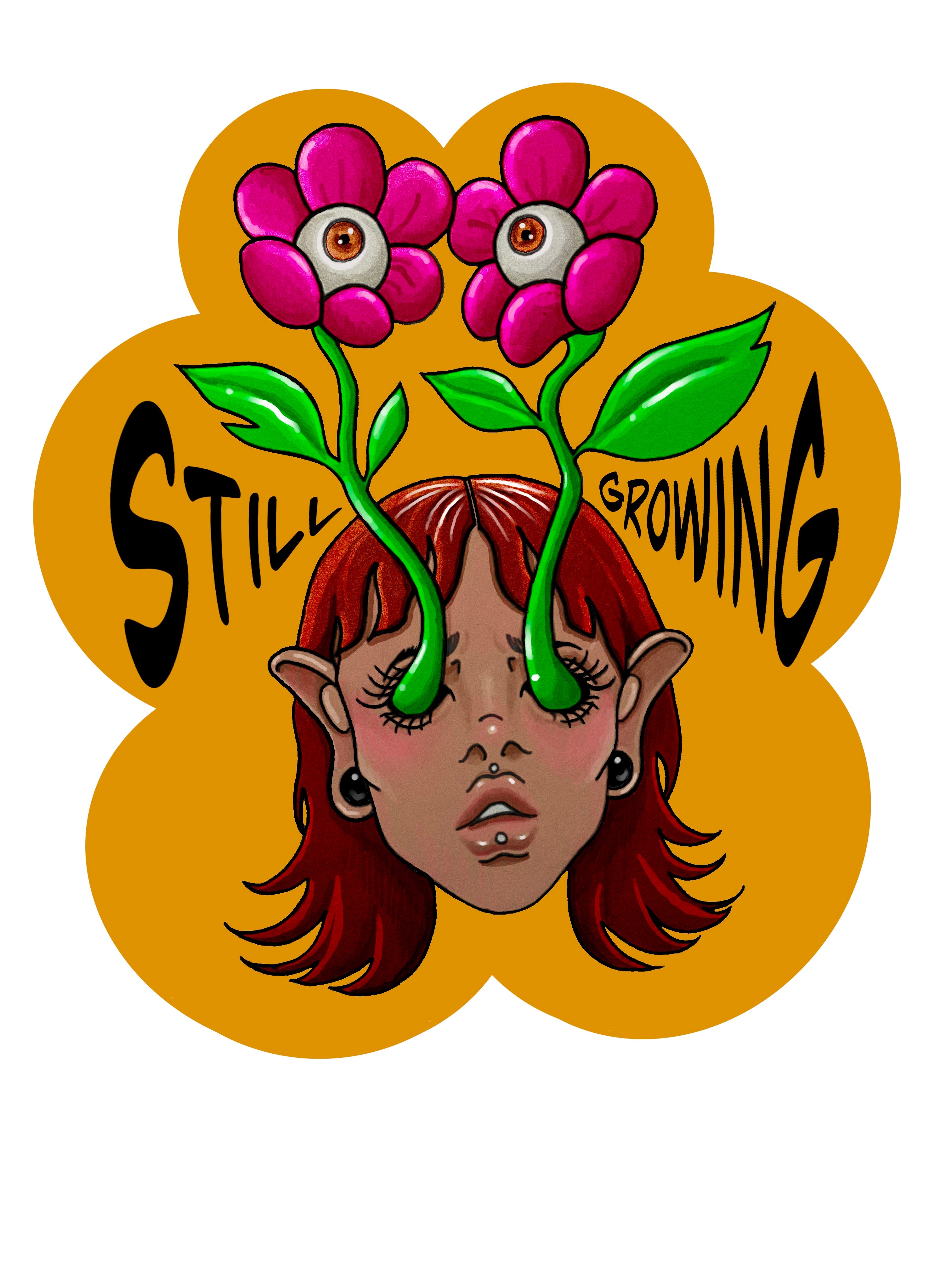 Still Growing Sticker