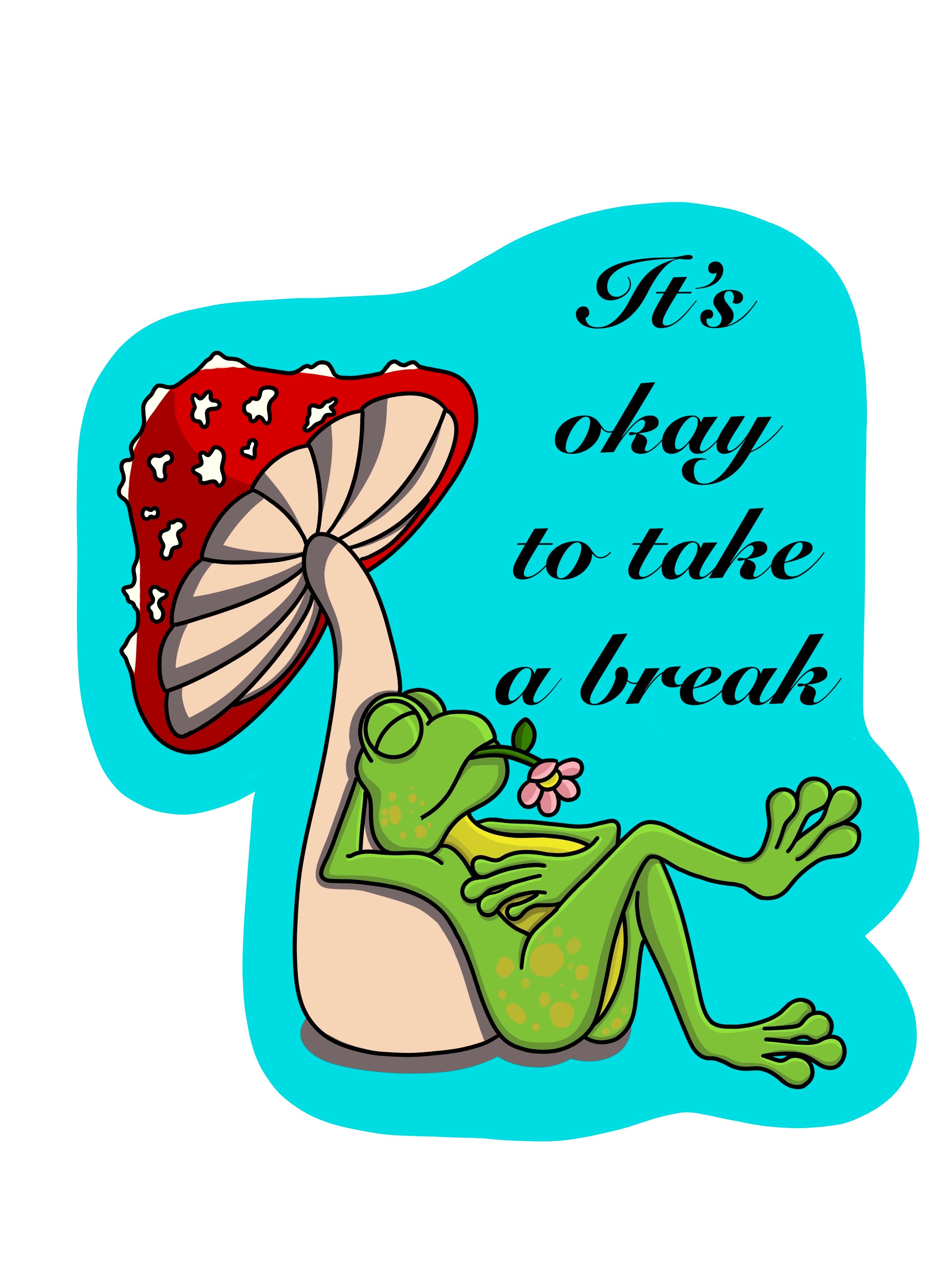 Take A Break Sticker